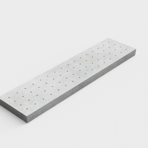 Perforated slat